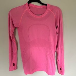 Lululemon Pink Swiftly LS Size 6